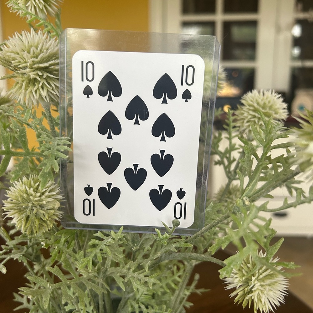 Gucci Playing Cards 10 of Spades ♠️ Geometric Pattern Playing Cards - Picture 2 of 2